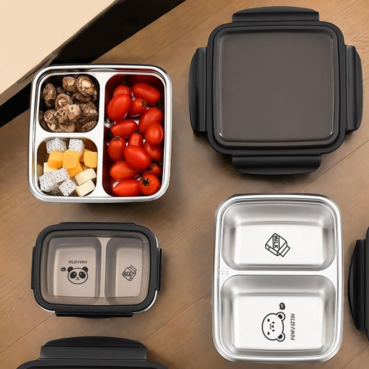 Baby Food Organizer - WORTHBUY 2/3 Griglie 304 Lunch Box