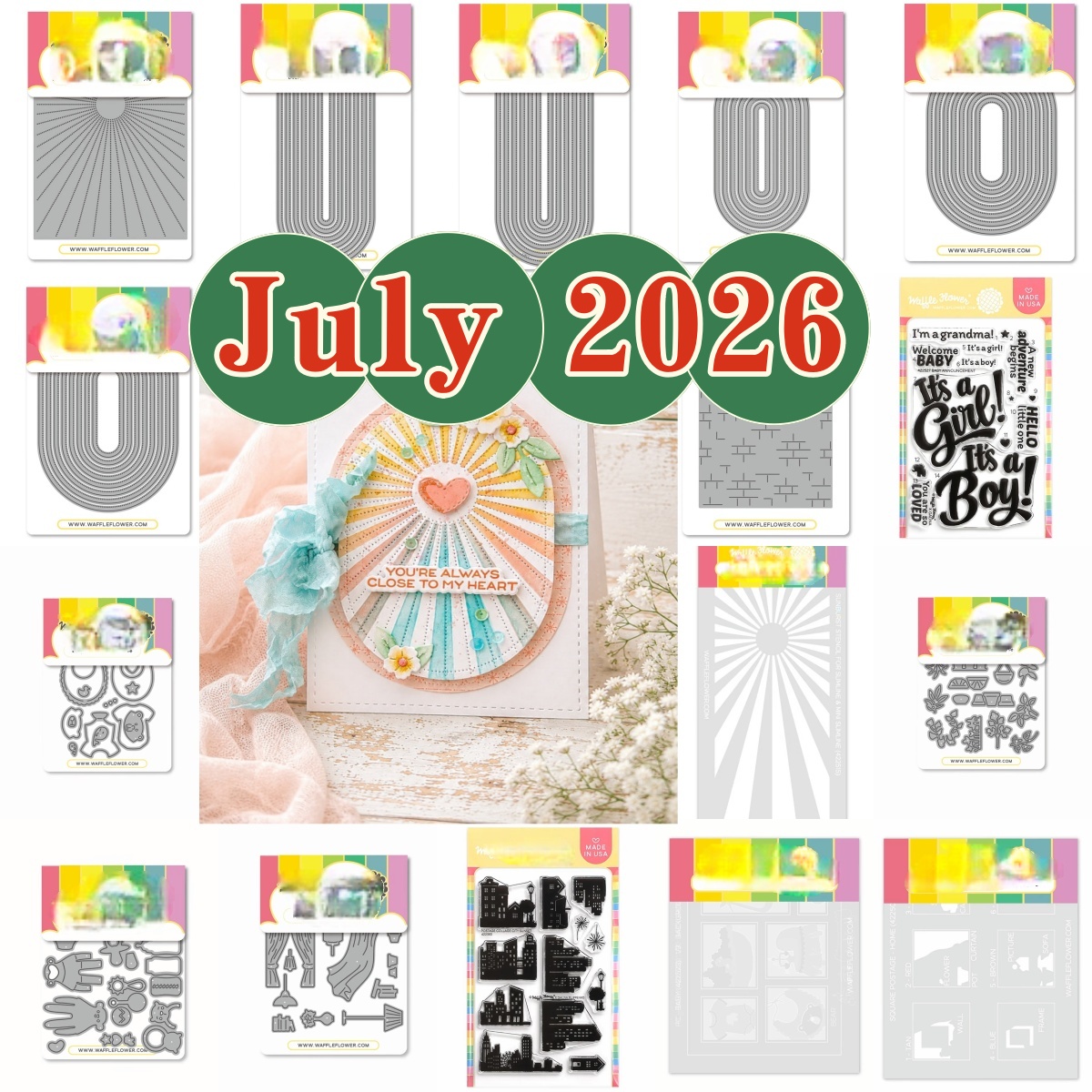 Food Box Baby - July 2026 Windows Postage Collage Elongated