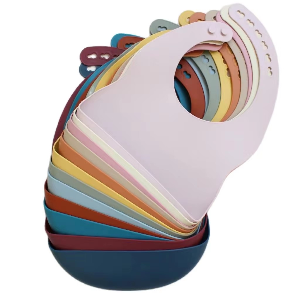 Baby Food Eating - Bavaglino in silicone per bambini Bavaglino