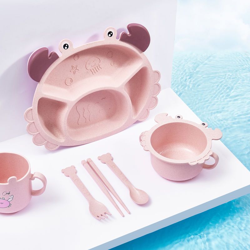 Baby Food Eating - 4/6 pezzi Piatti per bambini di