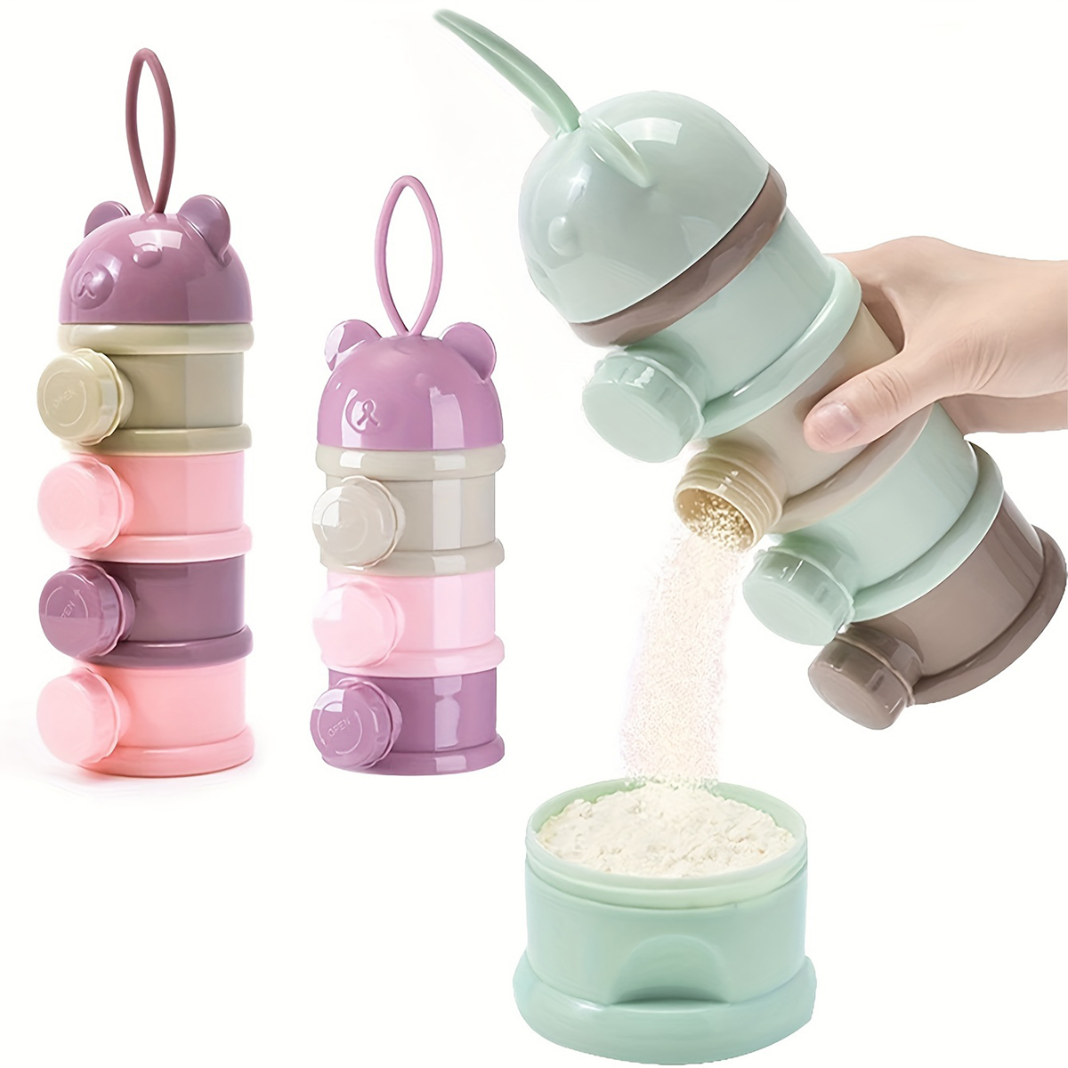 Baby Food Organizer - Contenitore per latte in polvere per