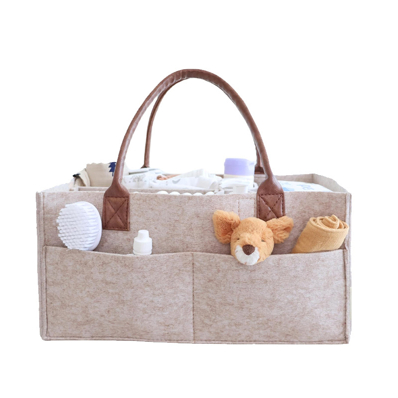 Baby Food Organizer - Cesto portaoggetti in feltro per neonati,