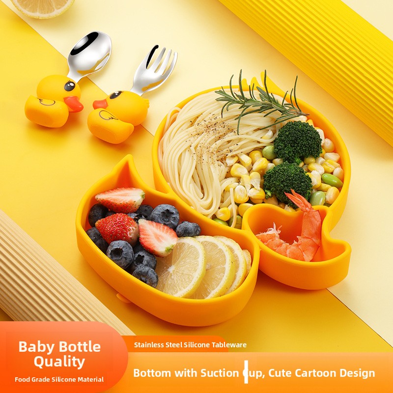 Baby Food Apron - Set di Stoviglie per Bambini in