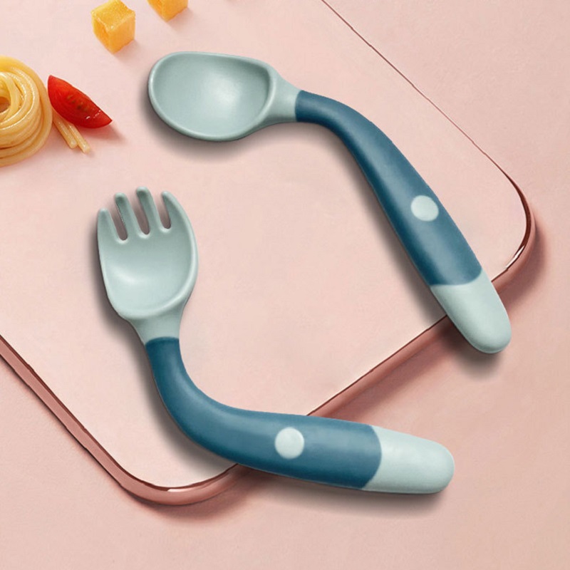 Baby Food Eating - Cucchiaio pieghevole in silicone per neonati