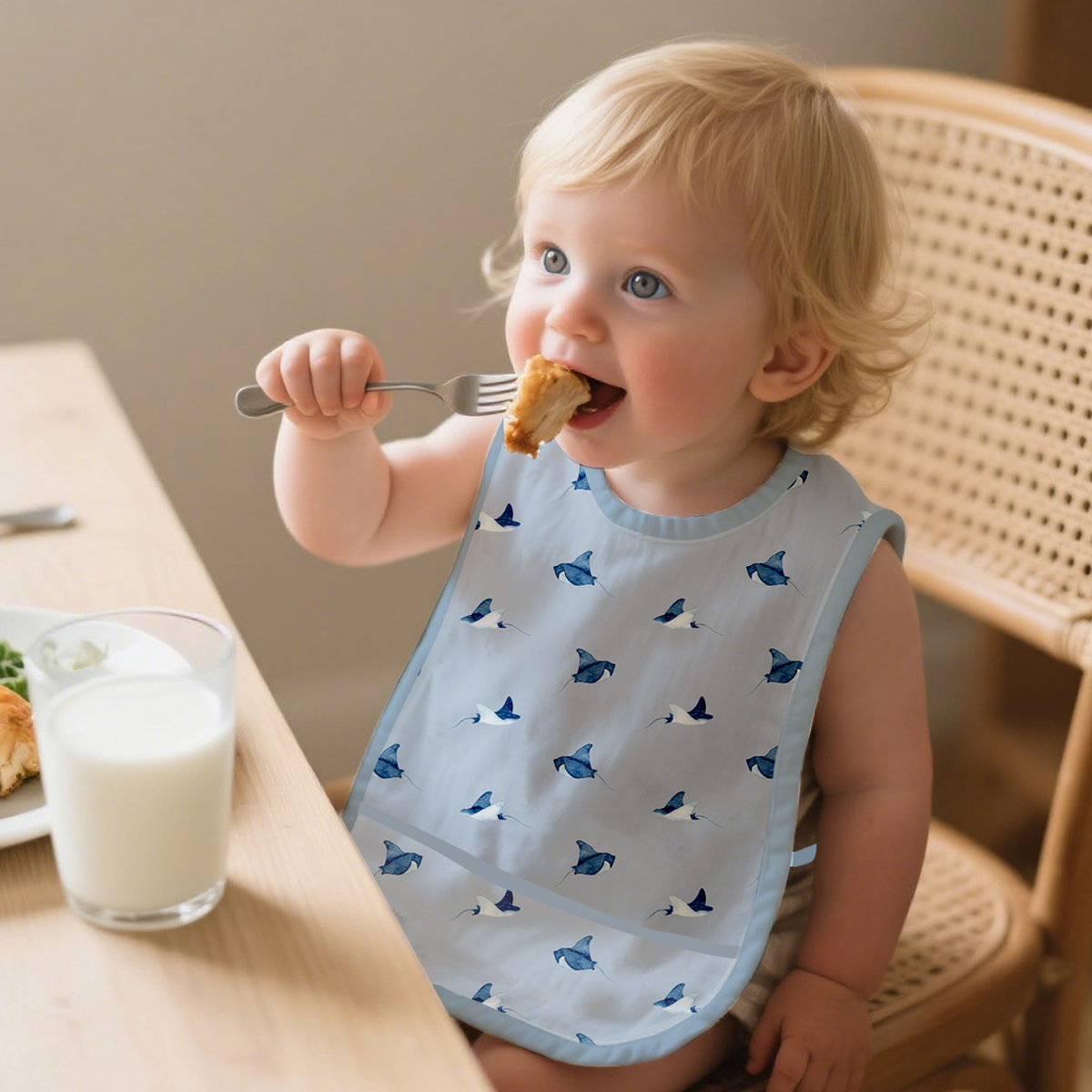 Baby Food Apron - Bavaglini impermeabili in poliestere 100% da
