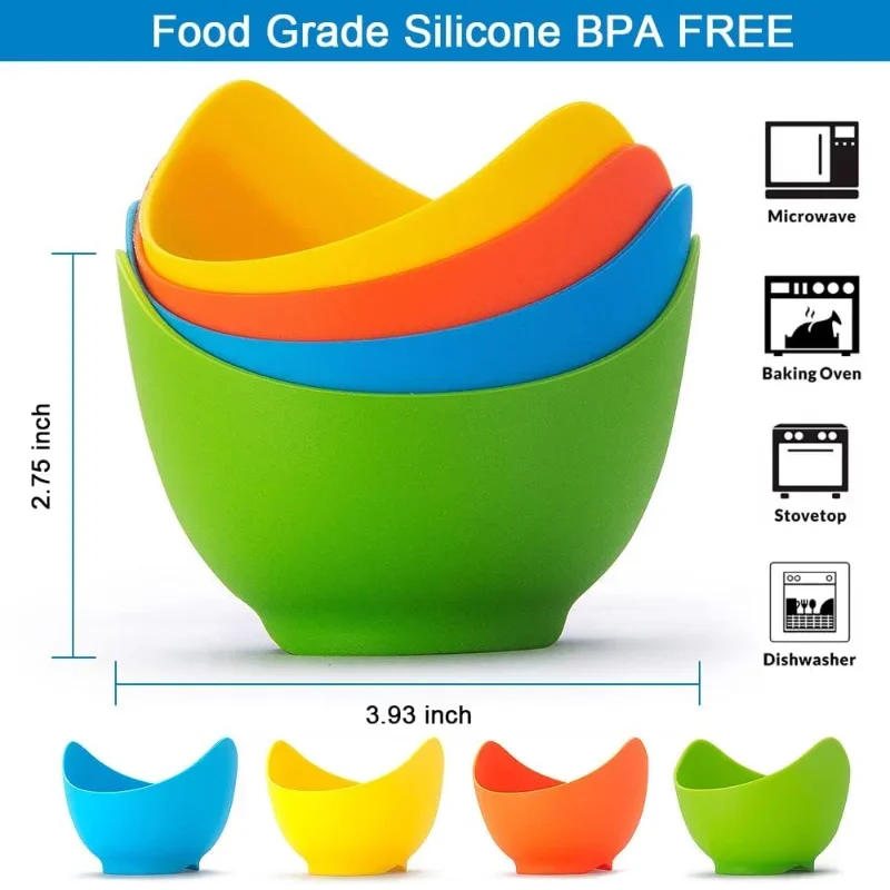 Baby Food Egg - 1/24pcs Silicone Uova Bracconiere Tazze Uovo