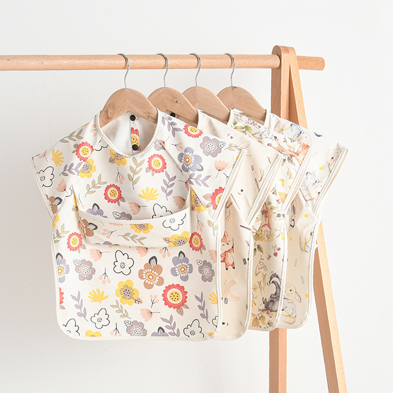Baby Food Apron - Bavaglini per neonato Camicetta impermeabile senza