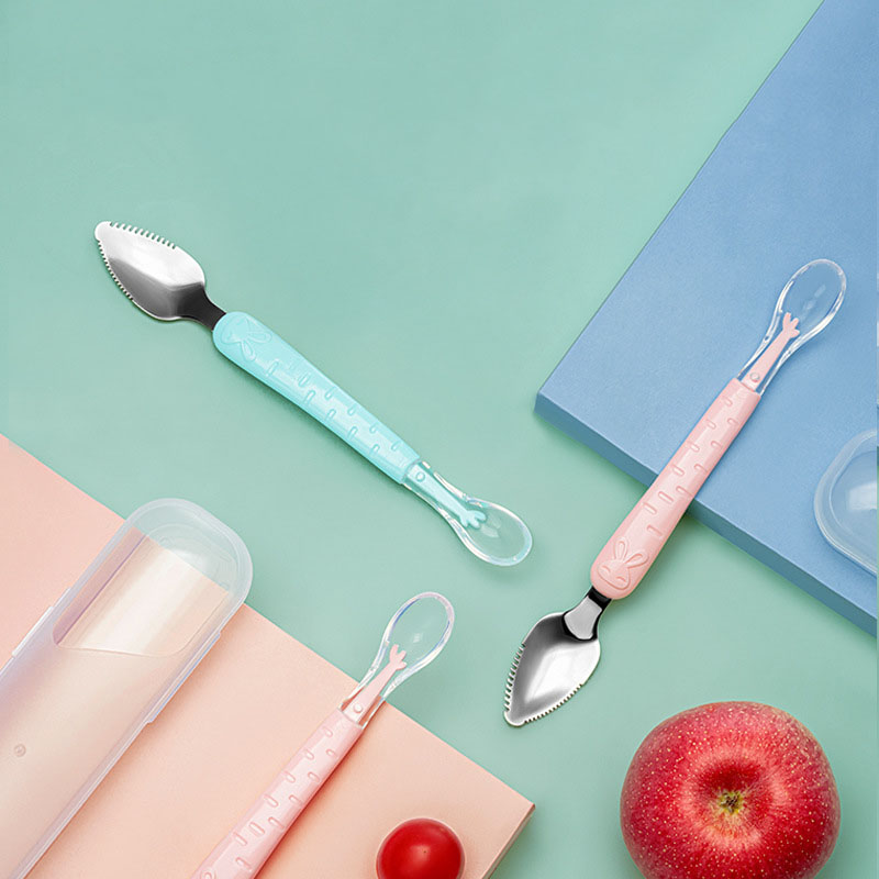 Cucchiaio raschietto a doppia  - Baby Food Eating recensione e prezzo