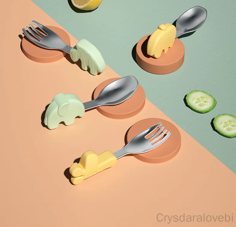 1 setElefante Set forchetta cu - Baby Food Knife Set recensione e prezzo