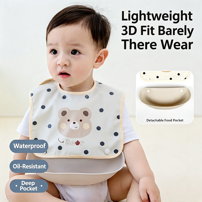 Bavaglino per Neonati Rimovibi - Baby Food Eating recensione e prezzo