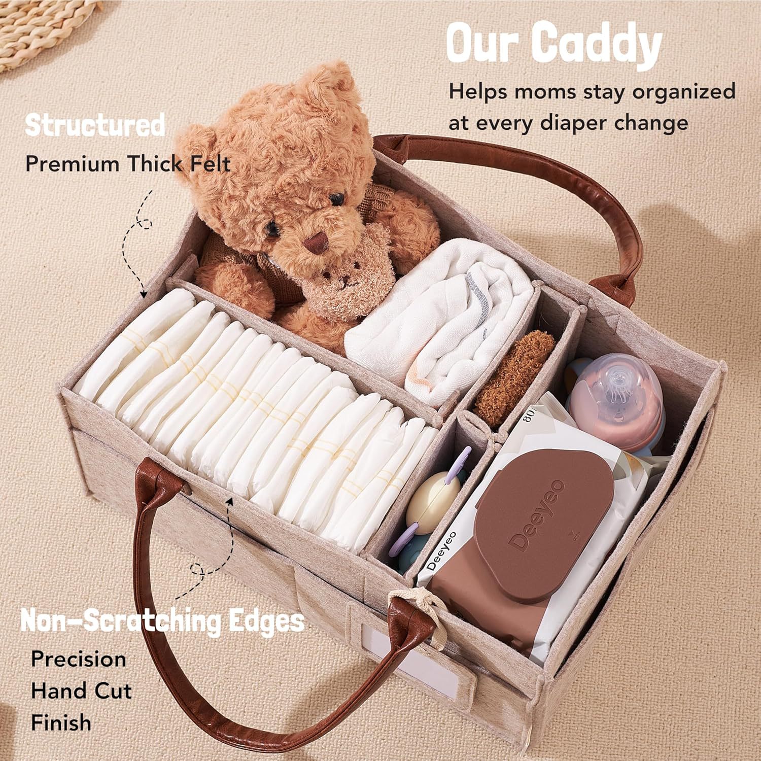 Cesto portaoggetti in feltro p - Baby Food Organizer recensione e prezzo