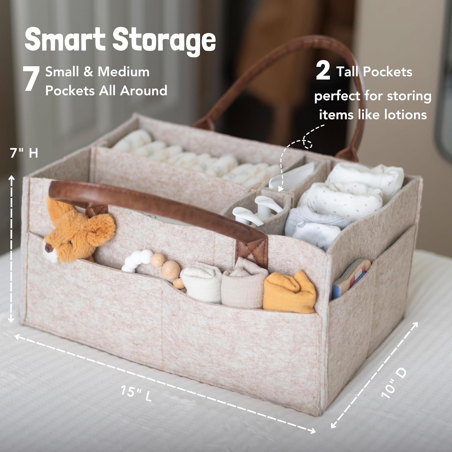 Cesto portaoggetti in feltro p - Baby Food Organizer recensione e prezzo