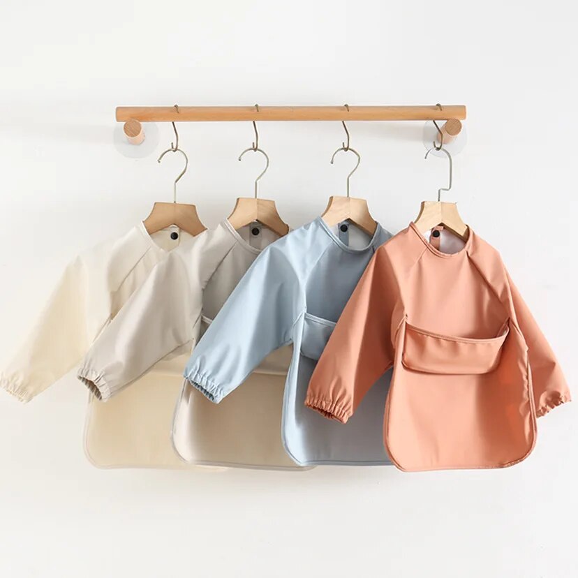 1 pz tinta unita pittura gremb - Baby Food Apron recensione e prezzo