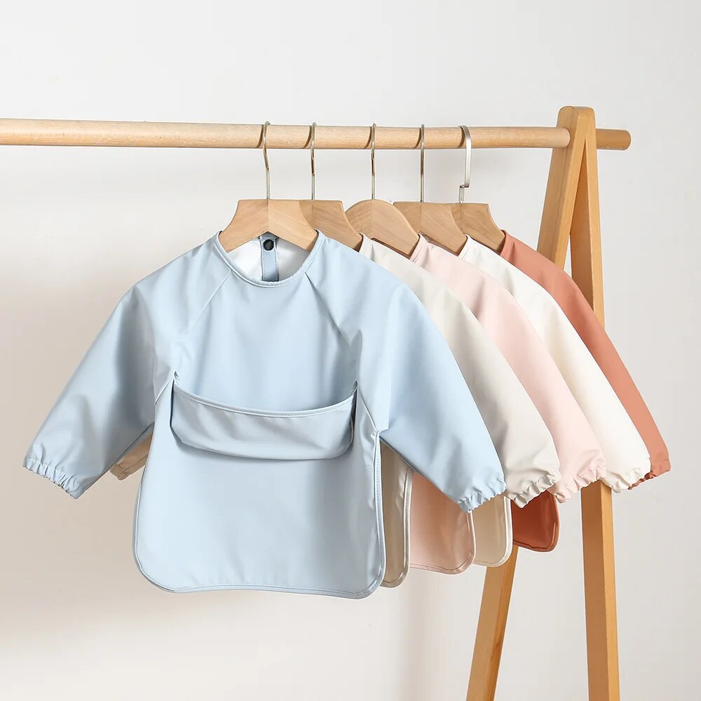 1 pz tinta unita pittura gremb - Baby Food Apron recensione e prezzo