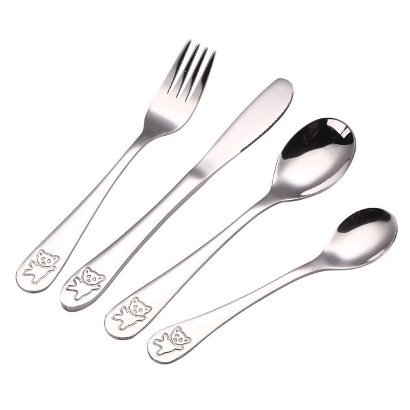 4 pezzi/set cucchiaino da tè p - Baby Food Knife Set recensione e prezzo