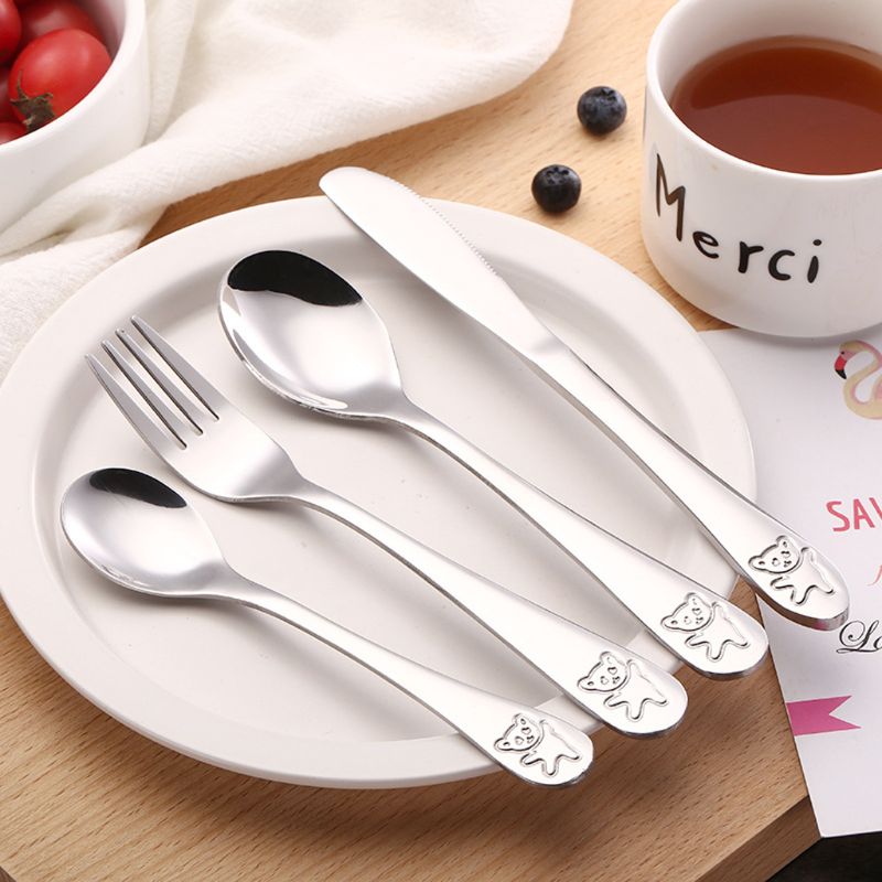 4 pezzi/set cucchiaino da tè p - Baby Food Knife Set recensione e prezzo