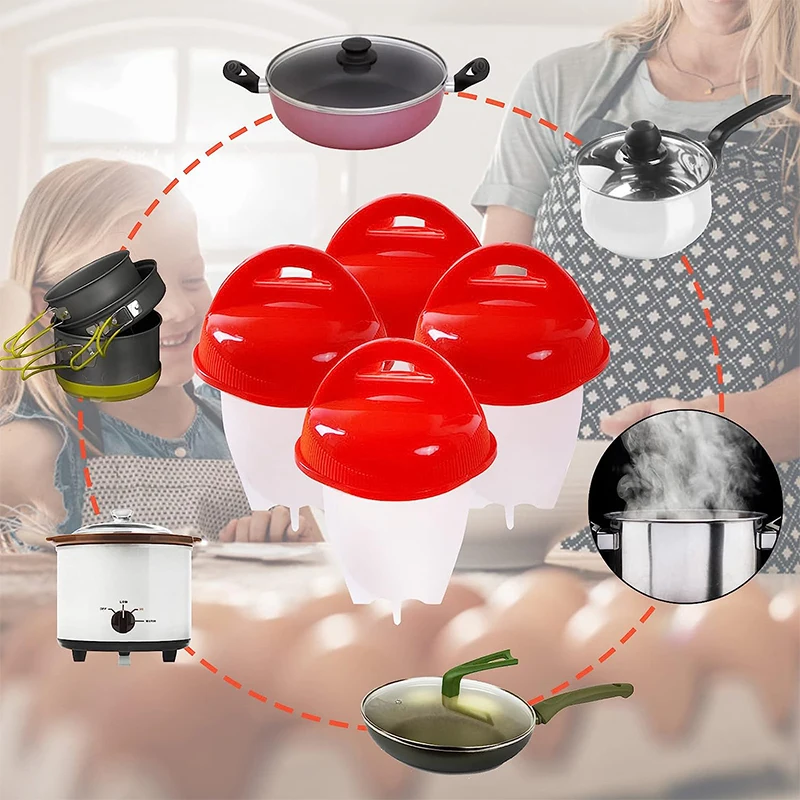 3/6pcs BPA Free Silicone Egg B - Baby Food Egg recensione e prezzo