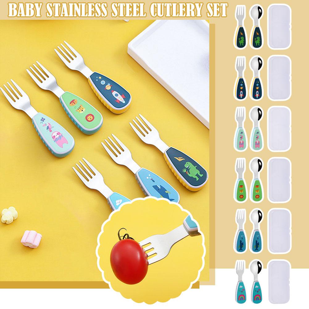 2 pz/set Bambini Manico Corto  - Baby Food Knife Set recensione e prezzo