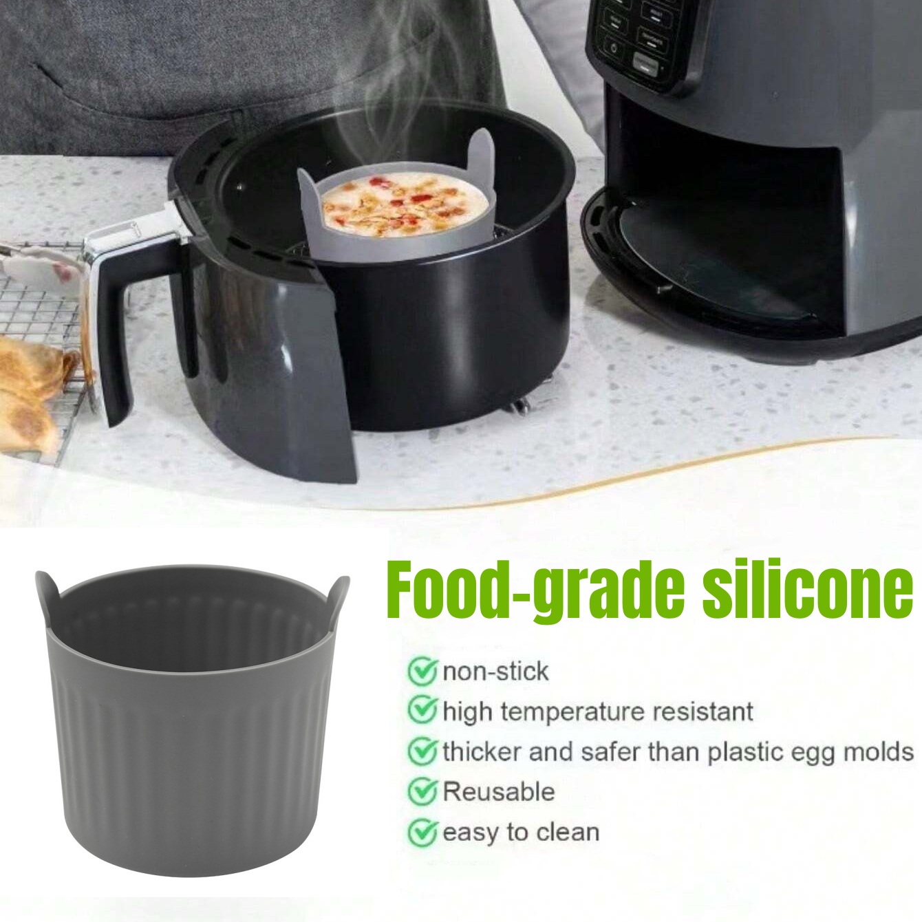4 pezzi friggitrice ad aria in - Baby Food Egg recensione e prezzo